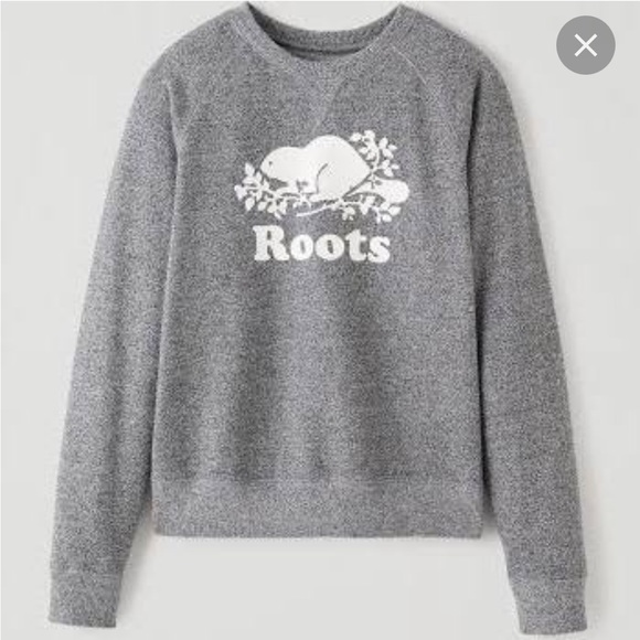 Roots gray pepper crew neck - Picture 1 of 4
